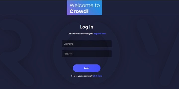 Login CROWD1