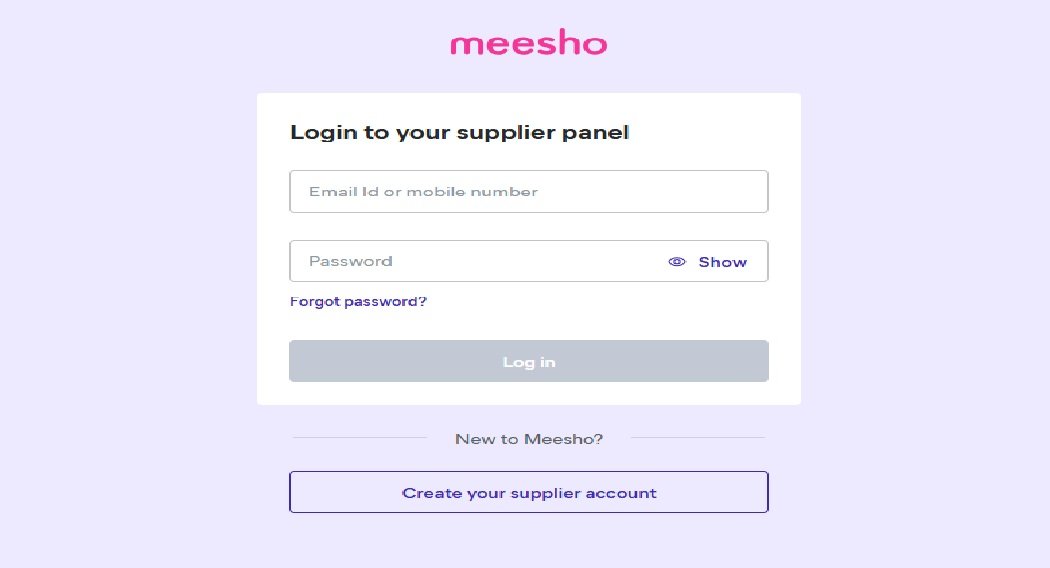 Meesho Supply Login