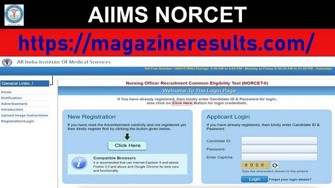 NORCET 6 Login